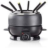 Nedis Fondueset - 6 Personen - 2.3L - Regelbare Temperatuur - 800W - Antislip