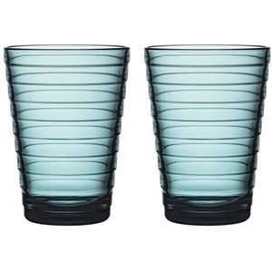 Iittala Aino Aalto glazen, 33 cl, Marineblauw, 2 Stuk