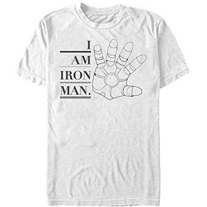 Marvel T-shirt à manches courtes Avengers Classic Iron Hand Organic, Blanc., XXL