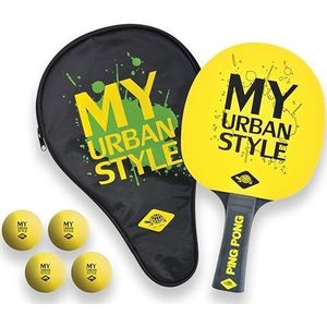 Donic Schildkröt Tafeltennisset, My Urban Style, 1 racket, 3 ballen, hoes, 788485