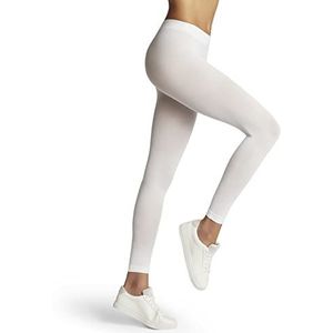 FALKE Pure Matt 50 DEN leggings voor dames, halfondoorzichtig, middeldik, duurzaam, mat, effen, elegant, brede randen, comfortabel, zonder druk op de taille, dun, zacht, duurzaam, 1 paar, Wit (White
