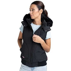 Lonsdale Ansty Damesvest, zwart.