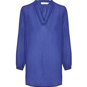 Cream Tuniek met lange mouwen voor dames, Blauw/Rood