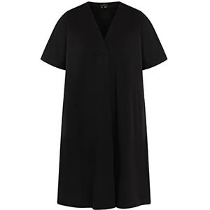 DreiMaster Klassik Midi-jurk voor dames, zwart.