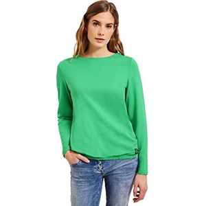 Cecil B319113 Damesshirt met lange mouwen, Groen Smash