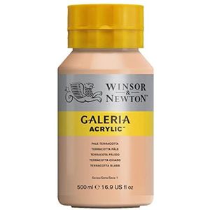 Winsor & Newton 2150437 Galeria acrylverf, hoge pigmentatie, lichtecht en verouderingsbestendig, romige vloeiende consistentie - 500ml Pot, Pale Terracotta