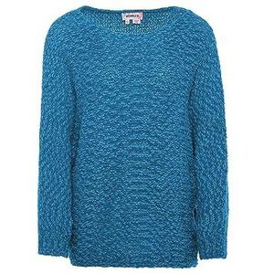 Ebeeza Women's Femmes Casual Pull en Tricot Col Rond Polyester Turquoise Taille XL/XXL Pull Sweater, Turquoise., XL