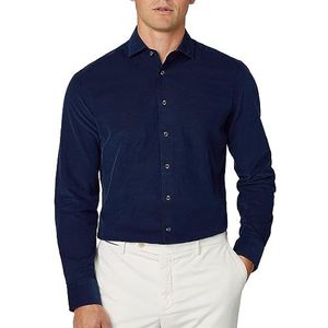 Hackett London Smart Babycord overhemd voor heren, Navy Blauw