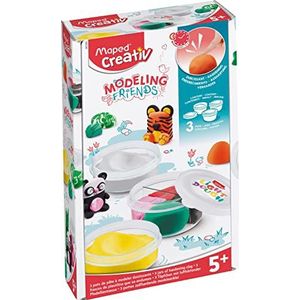 Maped CREATIV - Navulverpakking voor modellerende klei modellerende vrienden - modelleringsactiviteit - voor het maken van decoratieve figuren - vanaf 5 jaar 907203 meerkleurig 1 set