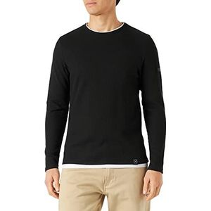 KEY LARGO Stefano heren rond sweatshirt, zwart (1100), XXL, Zwart 1100
