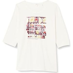 s.Oliver T-shirt, bedrukt, wit, 32 dames, bedrukt, wit, 34, Witte opdruk.