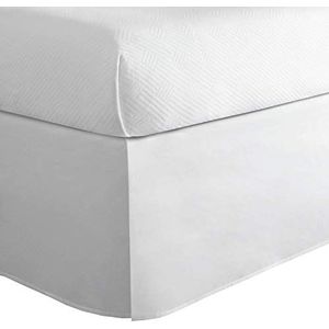 TodaysHome Aujourd 'Hui Home Basic katoen, afmetingen: hoofdkussen met riem, 5,1 cm, 2, wit, king size bed