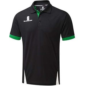 Surridge Sports Blade Poloshirt voor heren, zwart/smaragd/wit