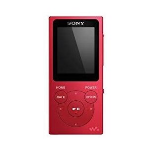 Sony NW-E394L Walkman muziekspeler 8 GB met 4,5 cm display ""Drag & Drop"", ClearAudio+, PCM, AAC, WMA en MP3 (rood)