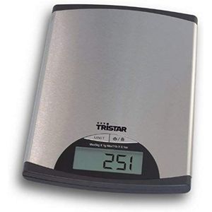 Tristar KW-2435 Keukenweegschaal - 5 kilogram - Weegschaal keuken digitaal - RVS
