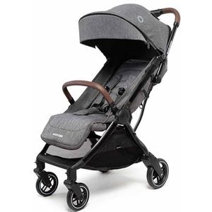 Maxi-Cosi Eva3 Poussette, 0-4 ans, 0-22 kg, Poussette Bebe, Légère, Compacte, Position Allongée, 3 Positions d'Inclinaison, Pliage Automatique, Sangle de transport, Select Grey