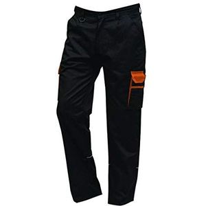 ORN Workwear 2580 Silverswift gevechtsbroek, tweekleurig, zwart, grafiet, Zwart/Oranje