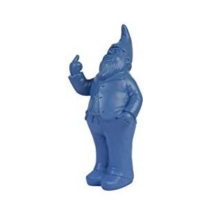 FISURA Originele spaarpot ""Gnome"" - Grote spaarpot in vorm - Grappige spaarpot als cadeau - Blauwe spaarpot - Afmetingen: 27 x 13 x 8 cm - Materiaal: polyhars