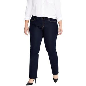 Levi's Plus Size 314 Shaping Straight Jeans voor dames (1 stuk), Dark Indigo - Flat Finish