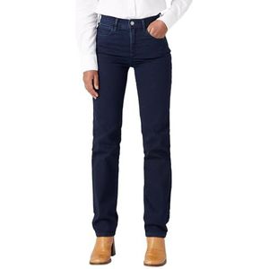 Wrangler STRAIGHT Damesbroek, Blauw Zwart