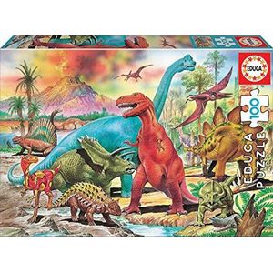 Educa - Junior puzzels. Dinosaurussen. Kinderpuzzel 100 stukjes. +6 jaar. Ref. 13179