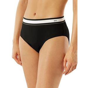 Schiesser Midi Bikinibroek voor dames, zwart.