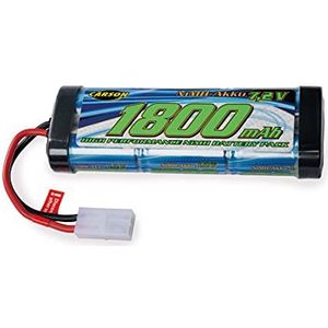 Carson 500608221 7,2 V/1800 mAh NiMH Race Battery TAM – oplaadbaar, met Tamiya-stekker, batterijpakket voor RC auto, reservebatterij voor op afstand bestuurd voertuig, hoge kwaliteit, modelbouw