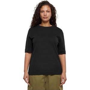 Urban Classics T-shirt basique pour femme - Col rond - Disponible en différentes couleurs - Tailles XS à 5XL, Noir, M