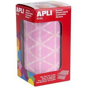 APLI 11494 gum op rol, driehoekig, 20 mm, roze