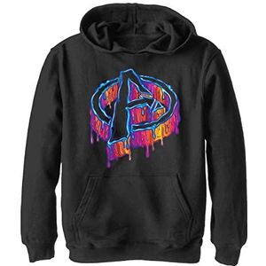 Marvel Melting Avengers Icon Sweatshirt met capuchon, uniseks, kinderen, jongens, zwart, M, SCHWARZ