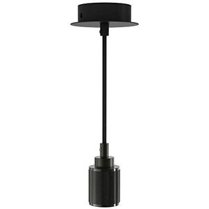 SDV03EB SDV03EB Hanglamp, elektrische draad om op te hangen, gloeilamp, socket-ophanging van aluminium, kleur zwart Xanlite