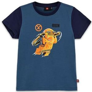 LEGO Lwtano 606 - Gebreid T-shirt voor jongens, Medium Blauw