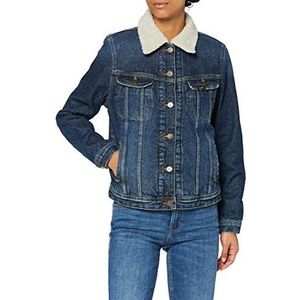 Lee Sherpa Jacket dames jeansjack, blauw (Vintage Worn Jk)
