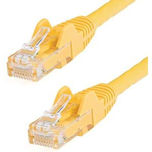 StarTech.com Cat6 Gigabit UTP-netwerkkabel zonder stekker, 2 m, RJ45 Ethernet-kabel, stekker op stekker, geel (N6PATC2MYL)