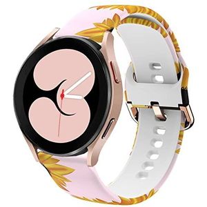 DEALELE 20 mm, zachte siliconen reservearmband voor Samsung Galaxy Watch 6/6 Classic, 5/5 Pro, 4/4 Classic, Galaxy 3 (41 mm), Active 2, Huawei GT2 (42 mm), GT3 (42 mm), Siliconen