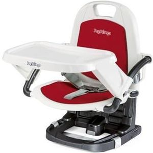 Peg Perego Rialto Alzasedia Draagbare en verstelbare babystoel, compacte sluiting, afneembaar dienblad, reiskinderstoel voor kinderen van 6 maanden tot 3 jaar (0-15 kg), aardbeien