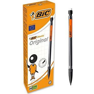 BIC Matic Original vulpotlood 0,7 mm HB, eenvoudig te bedienen, voor school, kantoor of thuis, doos met 12 stuks