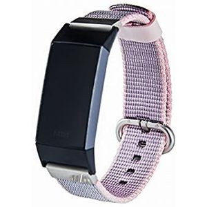 Fitbit Charge armband van nylon, paars gestreept