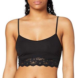 Sloggi Romance dames onderhemd bralette, Zwart (Zwart 0004)