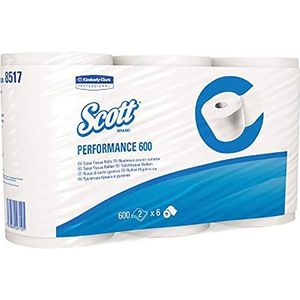 KCP Scott Performance 8517 toiletpapier, standaard, 6 rollen, wit