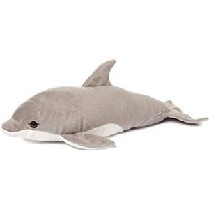 WNF Pluche Dolfijn Knuffel Grijs 40 cm - Dolfijnen Speelgoed Familie Knuffels