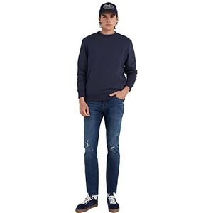 Springfield Heren jeans, turquoise, 34, Turkoois