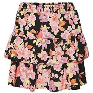 VERO MODA Vmlucia Nw Shorts Rok Wvn Rok Dames, Zwart/Aop: Lala