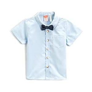 Koton Babyboys Bowtie T-shirt à manches courtes One Pocket, Bleu - menthe (1 bm), 6-9 Monate