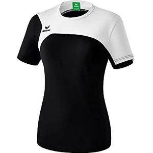 Erima Club 1900 2.0 T-shirt voor dames (1 stuk), Zwart/Wit