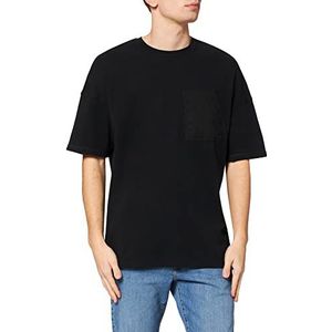 Sisley t-shirt mannen, Zwart 100