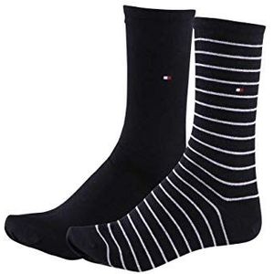 Tommy Hilfiger Th Kids Sock 2p Stars and Stripes sokken, zwart.