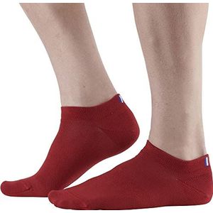 MONNET Onzichtbare biologische katoenen sokken, uniseks, Rood