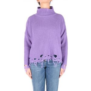 Pinko Chitone - Kustshirt van wol met Henley-hemd voor dames, Y64_hyacint