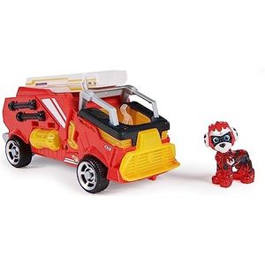 PAW PATROL: De Mighty Kinofilm, Marshall superhelden basisvoertuig met puppyfiguur, uitsterven met licht- en geluidseffecten, speelgoed geschikt voor kinderen vanaf 3 jaar